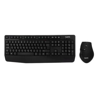 Imagem de Kit Mouse e Teclado Quanta QTKTM12 - Sem Fio - 1600DPI - Portugues - P
