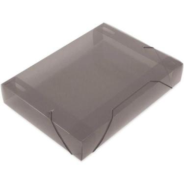 Imagem de Pasta ABA Elástica Plástica Ofício 55MM Fume SOFT - Pacote com 10 - Po