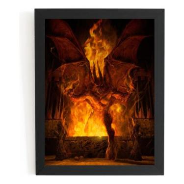 Imagem de Quadro Anjo Caido Chamas Fantasy Arte De Martin Mckeena - Fanarte