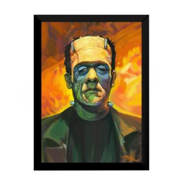 Imagem de Ilustração Basil Gogos Decoração Frankenstein Quadro 42x29 - Fanarte
