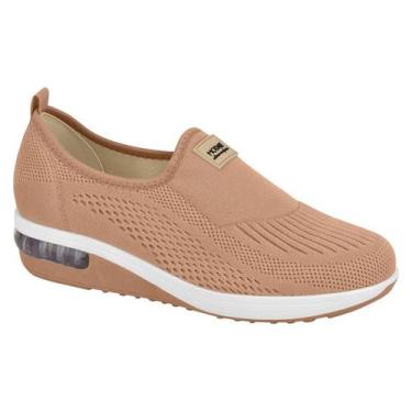 Imagem de Tenis Feminino Modare Ultraconforto Gel Tech Casual Macio, Nude, 38