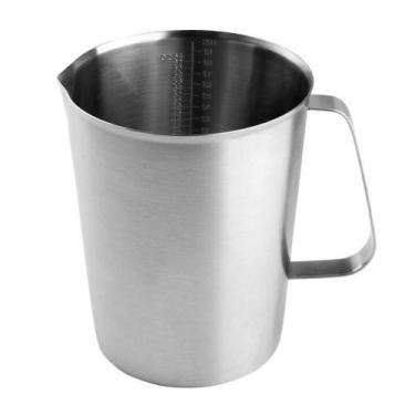 Imagem de Copo Medidor com Capacidade de 500ml em Aço Inox para Receitas Culinar