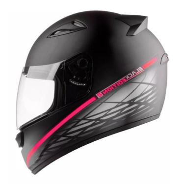 Imagem de Capacete Ebf Spark Black Edition 2 Preto Fosco Rosa, 60, Rosa
