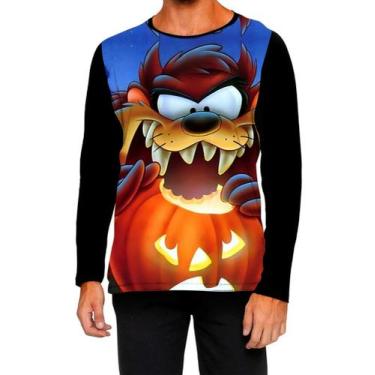 Imagem de Camiseta Manga Longa Ads Taz Mania Looney tunes Abóbora Halloween - Fa