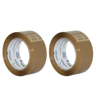Imagem de Kit 2 Fitas de Embalagem Alltape 48mm x 45m Marrom SK200
