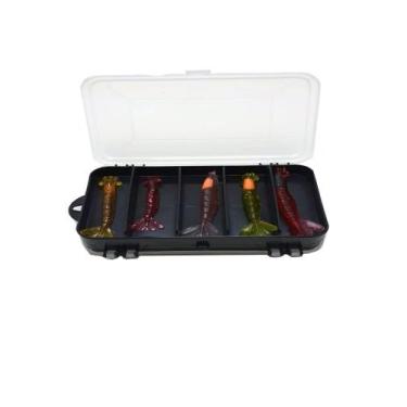 Imagem de Kit de Pesca Esportiva Camarão Artificial e Jig - Summer