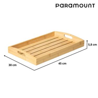 Imagem de Bandeja 100% Bambú c/Alça 45x30 Café Da Manhã Paramount - Paramount Pl