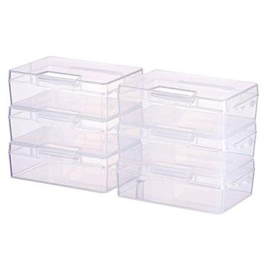 Imagem de Organizadores de gaveta com tampa de plástico transparente para armazenamento de contas da Benecrate Rectangle with Hinged Lid