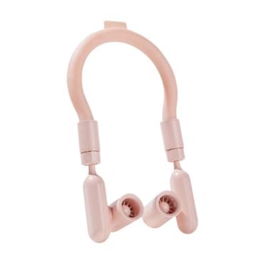 Imagem de Fenteer Pescoço pendurado ventilador portátil prático ventilador de refrigeração pessoal bladeless para casa fora atividades acampamento ciclismo viagem, Rosa