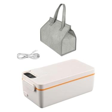 Imagem de Ioensy Aquecedor elétrico de almoço, lancheira autoaquecida, lancheira aquecida de 40 W e 1 L, lancheira aquecida para adultos, casa, trabalho, carro, Branco