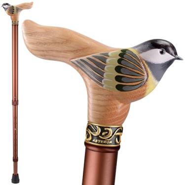 Imagem de Bengala de caminhada elegante para mulheres - Birdie - Bengalas legais para mulheres idosas, bengalas modernas (ajustável, tawny)