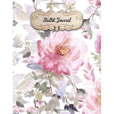 Imagem de Bullet Journal: A4-160 pages - Fleurs - couverture souple glossy - Pointilles - Dot point, bullet journal, dot grid, planner, planning, organizer, journal, Fleurs, Bujo