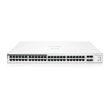 Imagem de Aruba Instant On 1830 48-Port Gb | Switch Inteligente PoE Classe 4 de 24 Portas (370 W) - 48x 1G | 4X SFP | Cabo americano (JL815A#ABA)