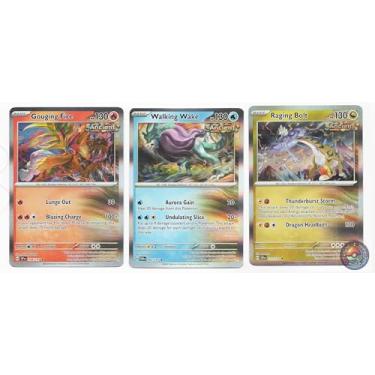 Imagem de Gouging Fire - Walking Wake - Raging Bolt – Legendary Ancient Pokemon Card Lot – 038/191 Surging Spark