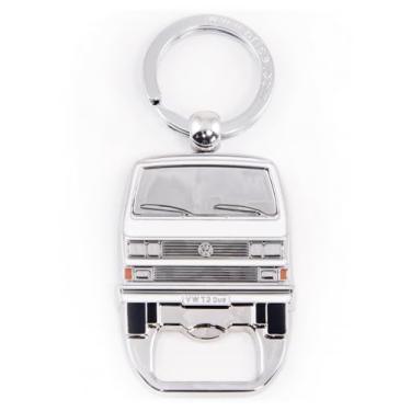 Imagem de BRISA Coleção VW – Chaveiro Volkswagen Chaveiro Acessório Porta-chaves com abridor de garrafa em design de ônibus T3, T4, T5, T3 Bus/Branco, Einheitsgröße