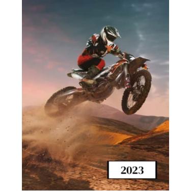 Imagem de 2023: Agenda semainier au format A4 - Année civile (Janvier à Décembre 2023) - Intervalles d'1h (7h-22h) - Contacts, jours fériés, mots de passe, ... - Une semaine sur deux pages