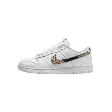Imagem de Nike Womens Dunk Low SE DD7099 100 Animal Instinct - Size 11W White