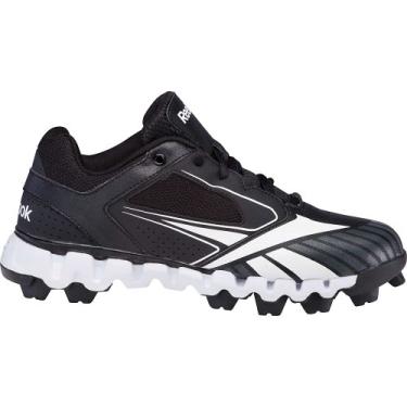 Imagem de Reebok Tênis de beisebol Zig Cooperstown 2.0 (criança pequena/criança grande), Preto/branco, 1.5 Little Kid