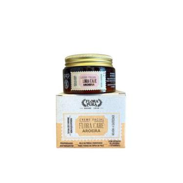 Imagem de Creme hidratante facial aroeira 100g flora care - Flora pura
