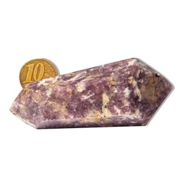 Imagem de Biterminado Lepidolita Mica Sextavado 70 a 80mm Tipo B - CristaisdeCur