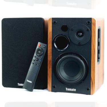 Imagem de Caixa Som Alto-falante Tomate Com Bluetooth Madeira Mts-2026