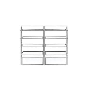 Imagem de Basculante duplo 1,20 x 1,60 alumínio brilhante - Alfa Esquadrias, Úni