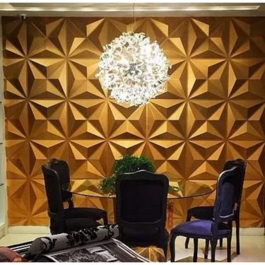 Imagem de Kit 15 Placas 3D Decorativas Para Parede E Cola 870 Ml