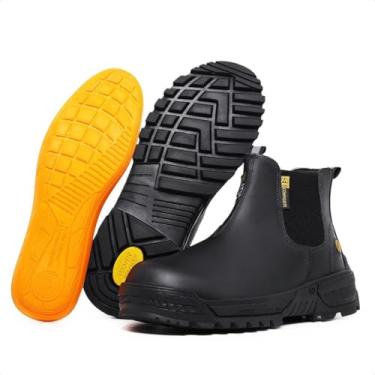 Imagem de Coturno Segurança E.P.I. em Couro com Biqueira Palmilhas Orotpédicas com C.A Antiestática (Preta, BR, Adulto, Numérico, 36)