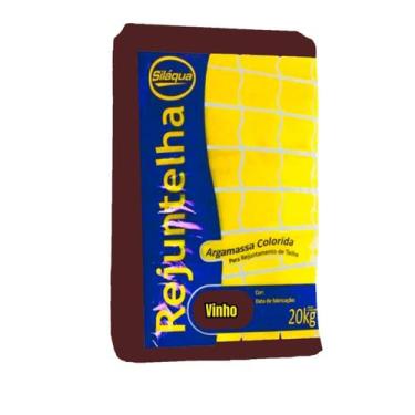 Imagem de Argamassa Assenta Cumeeiras Telhas 20kg Vinho - SILAQUA