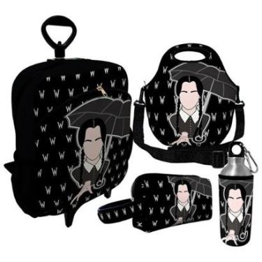 Imagem de Kit Escolar Infantil Mochila de Rodinha + Lancheira Térmica + Necessaire Plus + Squeeze de Alumíni-Unissex