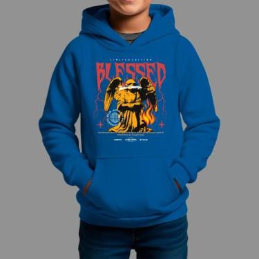 Imagem de Moletom Canguru Infanto Juvenil Streetwear Moda De Rua Inverno Blusa D