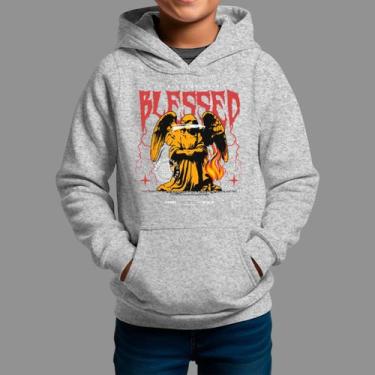 Imagem de Moletom Canguru Infanto Juvenil Streetwear Moda De Rua Inverno Blusa D