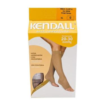 Imagem de Meia Panturrilha (3/4) Kendall Feminina Alta Compressão (20-30mmHg) Po