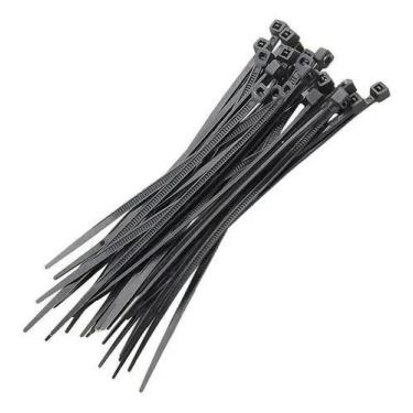 Imagem de Abraçadeira nylon fita 4.8x300mm 100pç preta - Eda