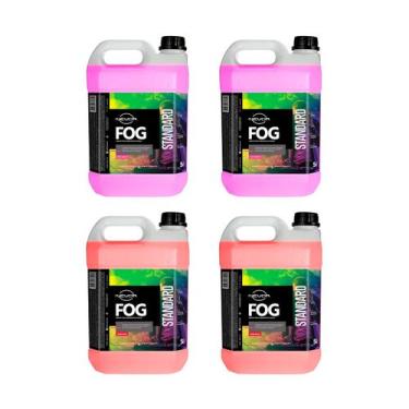 Imagem de Líquido Para Maquina Fumaça 5 Lts 2 Tutti-frutti + 2 Morango - NEVOA