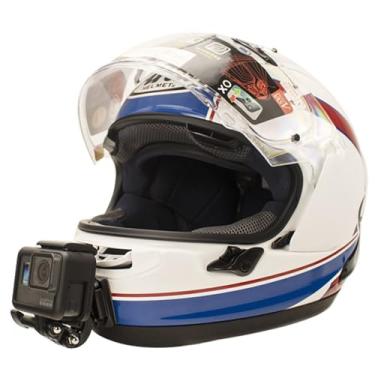 Imagem de ARAI RX-7X Kits de montagem de queixo de capacete de motocicleta personalizados para GoPro e Insta360 Etc. Câmera de ação com almofadas adesivas e suporte de gancho J
