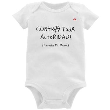 Imagem de Body Bebê Contra toda autoridad... excepto mi mamá - Foca na Moda, Bra