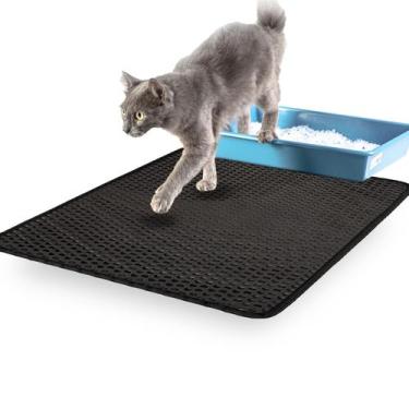 Imagem de   Tapete Higiênico Coletor De Areia Coração Estampado Tamanhos M,G,GG 