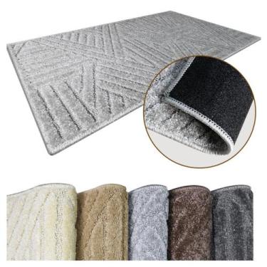 Imagem de 2 Tapete Banheiro Antiderrapante Grande Soft Tr Js 50X100 Vr - IDEALIZ