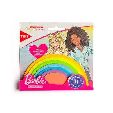 Imagem de Bloco Adesivo Tris Barbie Rainbow