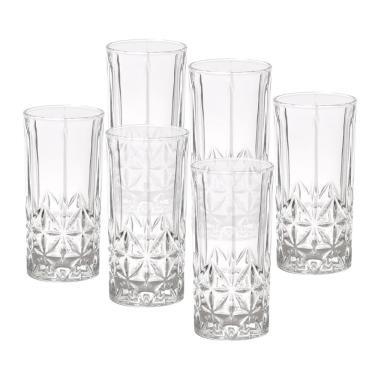 Imagem de Kit 6 Copos Altos Vidro Para Drink Stella 360ml Bon Gourmet