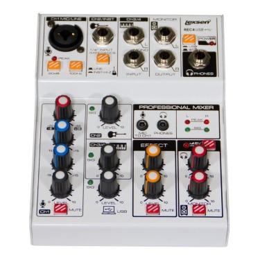 Imagem de Mesa De Som Lexsen Rec 4 Canais com Interface e Efeitos