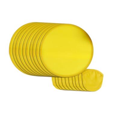 Imagem de simhoa Conjunto de Ventiladores Redondos 20 Cm com Saco para Armazenamento, Amarelo