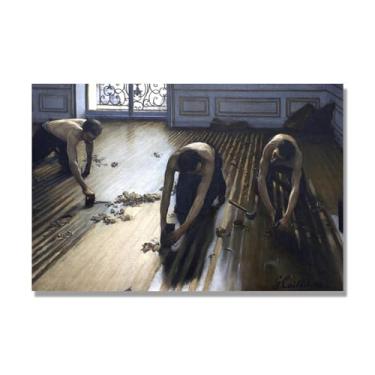 Imagem de Impressões em tela famosas, reprodução em tela, pintura emoldurada, imagem de arte de parede para decoração de casa. (piso de parquet). Somente tela de 80 x 120 cm - 31,5 x 47,3 pol