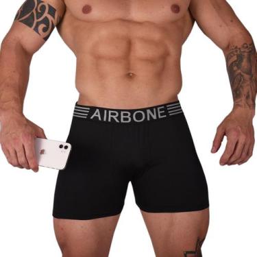 Imagem de Conjunto 10 Cuecas Boxer Box Masculino Microfibra - Airbone, Variadas,