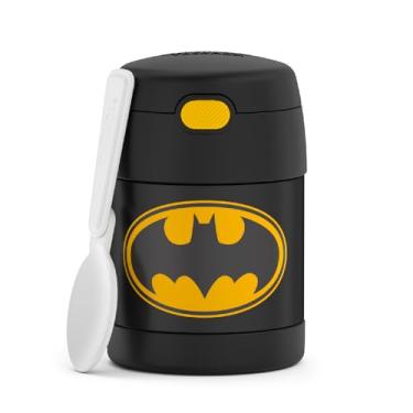 Imagem de THERMOS FUNTAINER Pote isolado para alimentos, 283 g, pote de comida para crianças com colher dobrável, Batman