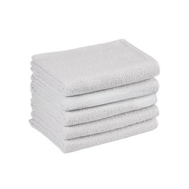 Imagem de Kit 10 Toalhas de rosto Grande Felpudas (Branco)