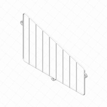 Imagem de Kit 2 Divisória De Cesto Para Gôndola 37cm Fit Amapá, Branco