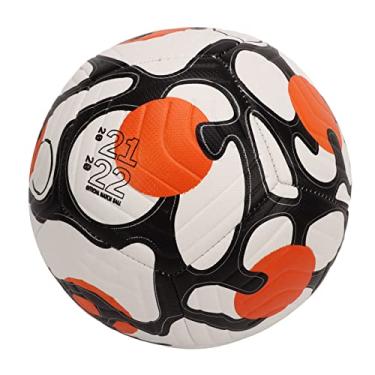 Imagem de Gonetre Bola de futebol de poliuretano premium para uso interno e externo para crianças, adolescentes e adultos, solo gramado molhado (tamanho 4)