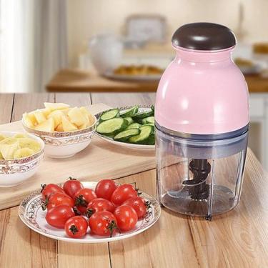Imagem de Processador de Alimentos Elétrico 600ml Cortador Triturador Legumes Fr